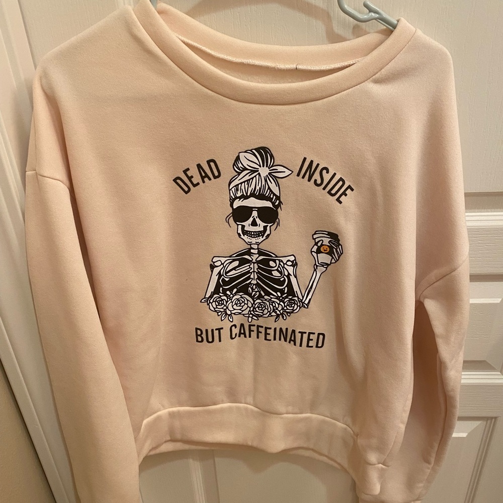 Fleece skeleton sweater